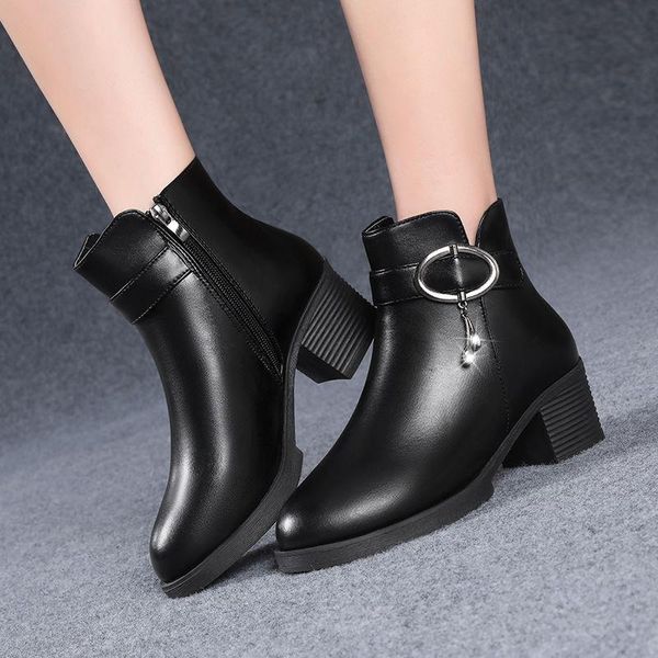 boots cresfimix botas de mujer women classic black pu leather side zip square heel ankle for autumn female cool shoes b6418
boots cresfimix botas de mujer women classic black pu leather side zip square heel ankle for autumn female cool shoes b6418