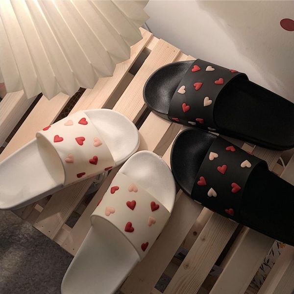 women beach slippers sweet heart anti-slip girl indoor outside slippers comfortable summer shoes woman fashion slides sh379, Black
women beach slippers sweet heart anti-slip girl indoor outside slippers comfortable summer shoes woman fashion slides sh379, Black