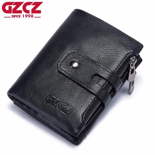 wallets gzcz genuine leather men wallet casual short coin pocket purse small clutch male purses zipper card holder clamp for money bag, Red;black
wallets gzcz genuine leather men wallet casual short coin pocket purse small clutch male purses zipper card holder clamp for money bag, Red;black