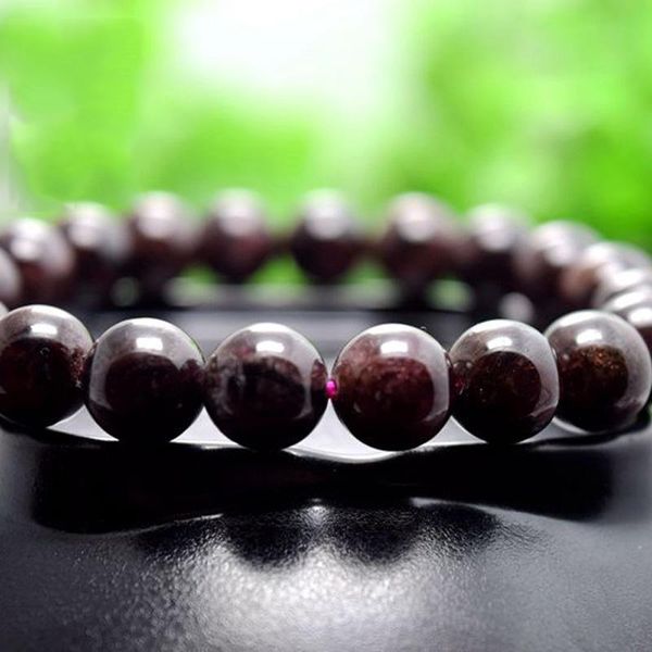 beaded, strands natural red garnet stone beads bracelet womens stretch bracelete small hand string health care jewelry 6-10mm, Black
beaded, strands natural red garnet stone beads bracelet womens stretch bracelete small hand string health care jewelry 6-10mm, Black