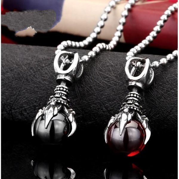 pendant necklaces dragon claw zircon necklace men's european and american fashion creative punk, Silver
pendant necklaces dragon claw zircon necklace men's european and american fashion creative punk, Silver