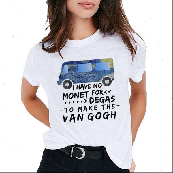 van gogh art tee women t shirt oil print casual harajuku graphic femme streetwear korean, White
van gogh art tee women t shirt oil print casual harajuku graphic femme streetwear korean, White
