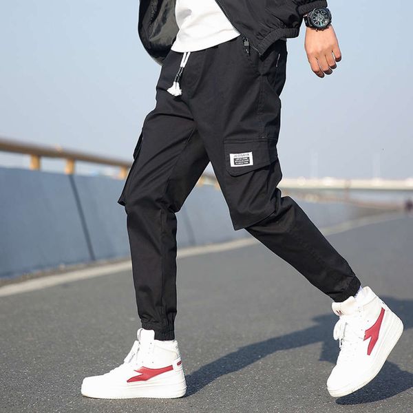 autumn washed overalls fashion brand youth loose drawstring leggings casual pants, Black
autumn washed overalls fashion brand youth loose drawstring leggings casual pants, Black