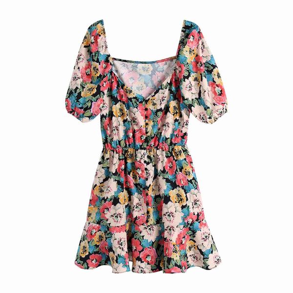 summer women dress flower printed short sleeves v-neck mini dresses chic lady casual fashion clothes 210517, Black;gray
summer women dress flower printed short sleeves v-neck mini dresses chic lady casual fashion clothes 210517, Black;gray