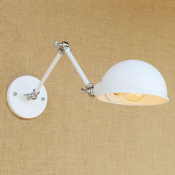wall lamp white long arm vintage edison wandlamp retro loft industrial light fixtures sconce arandela lampara pared 
wall lamp white long arm vintage edison wandlamp retro loft industrial light fixtures sconce arandela lampara pared