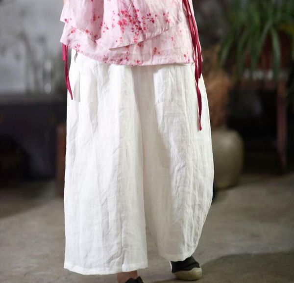 women's pants & capris casual women wide leg 2021 summer cotton ramie white loose big size elastic waist fashion trousers yoyikamomo, Black;white
women's pants & capris casual women wide leg 2021 summer cotton ramie white loose big size elastic waist fashion trousers yoyikamomo, Black;white