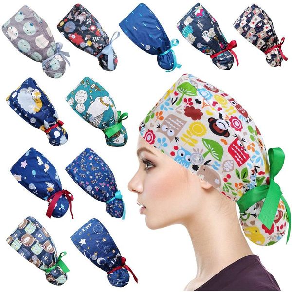 beanies fashion printed adjustable working nursing cap with button long hair sweatband hat cotton ponytail holder
beanies fashion printed adjustable working nursing cap with button long hair sweatband hat cotton ponytail holder