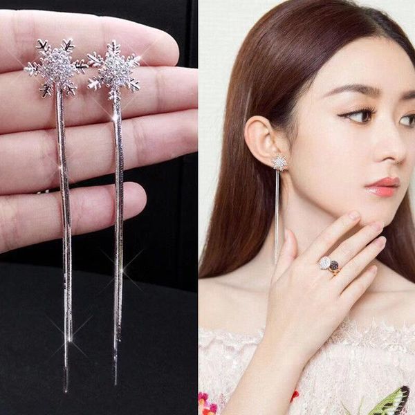 diamond korean trend super fairy inlaid snowflake earrings female face thin temperament tassel personality fashion net red, Golden;silver
diamond korean trend super fairy inlaid snowflake earrings female face thin temperament tassel personality fashion net red, Golden;silver