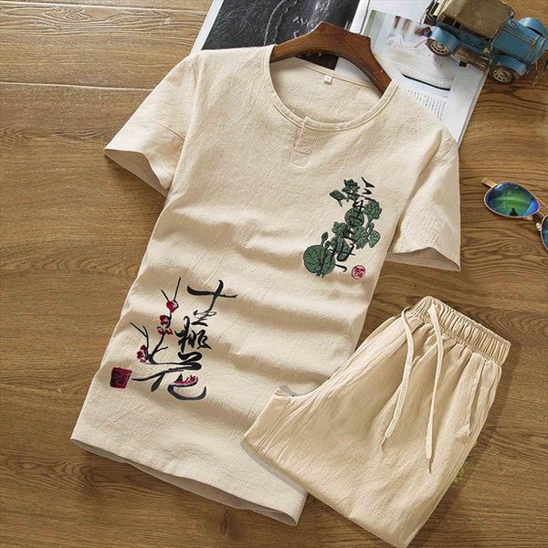 summer linen set cotton men tracksuits t shirt slim short sleeved solid color casual shorts 5xl mens printing clothing, Gray
summer linen set cotton men tracksuits t shirt slim short sleeved solid color casual shorts 5xl mens printing clothing, Gray