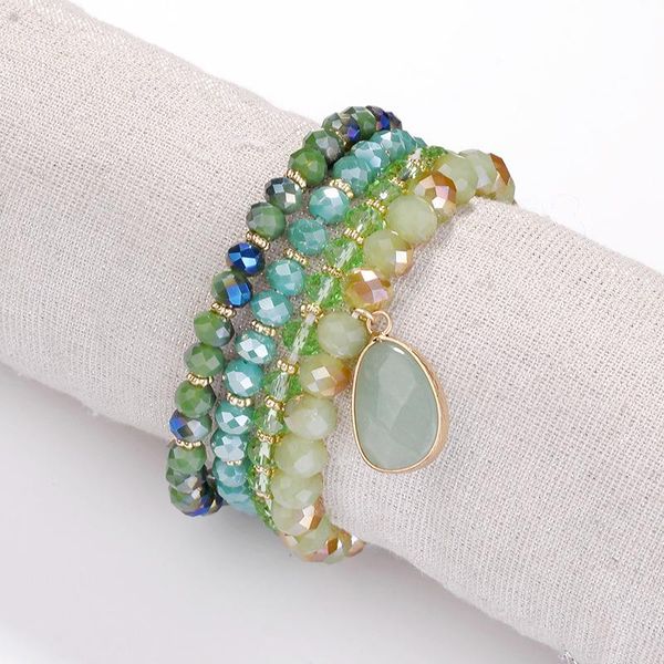 beaded, strands 6 colors waterdrop natural stone stretchable 4pc stacked glass crytstal beaded bracelet fashion brand women jewelry gift, Black
beaded, strands 6 colors waterdrop natural stone stretchable 4pc stacked glass crytstal beaded bracelet fashion brand women jewelry gift, Black