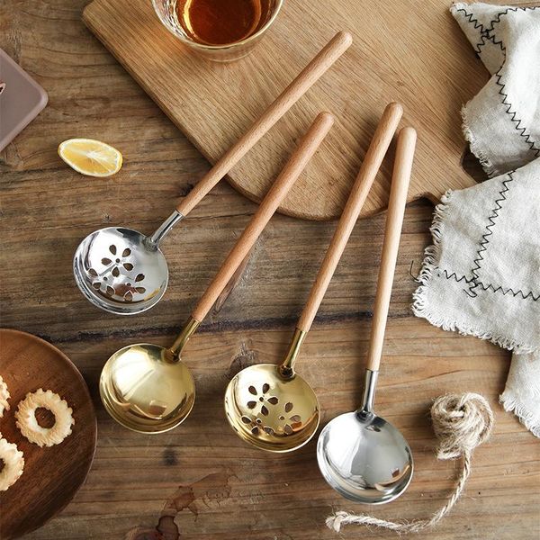 spoons wooden handle anti-scalding soup stainless steel colander japanese ramen spoon household kitchen gadgets
spoons wooden handle anti-scalding soup stainless steel colander japanese ramen spoon household kitchen gadgets