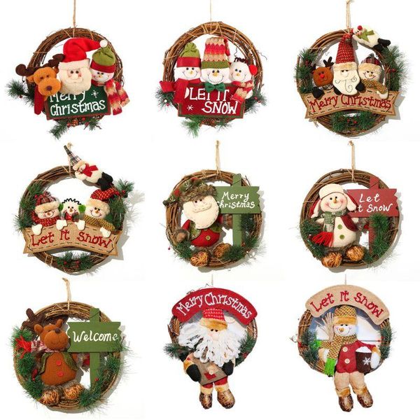 decorative flowers & wreaths christmas large solid wood rattan door wreath hanger cute xmas doll imitation decorations home festival
decorative flowers & wreaths christmas large solid wood rattan door wreath hanger cute xmas doll imitation decorations home festival