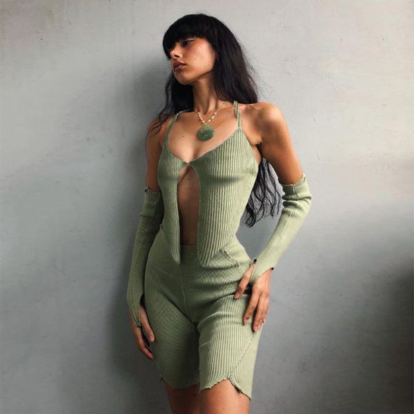 women's tracksuits kgfigu good quality shorts suits women 2021 summer ladies strap-wrapped and pants knit comfortable two piece set, Gray
women's tracksuits kgfigu good quality shorts suits women 2021 summer ladies strap-wrapped and pants knit comfortable two piece set, Gray