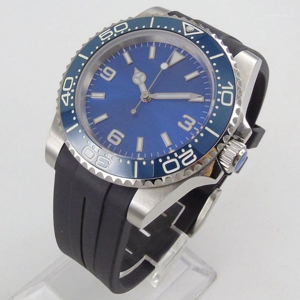 wristwatches automatic men's watch sterile dial rubber strap blue date indicator 40mm case wristwatch, Slivery;brown
wristwatches automatic men's watch sterile dial rubber strap blue date indicator 40mm case wristwatch, Slivery;brown