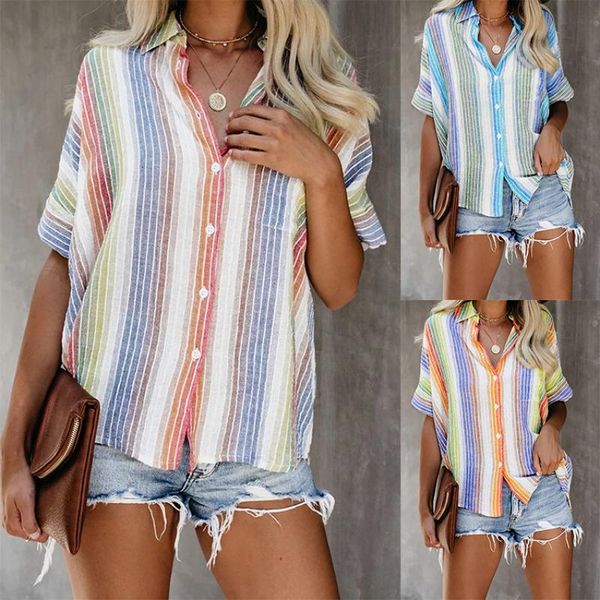 plus size stripes blouse woman casual summer short sleeve shirts womens fashion shirt all match blouses ladies clothes s-3xl women's &, White
plus size stripes blouse woman casual summer short sleeve shirts womens fashion shirt all match blouses ladies clothes s-3xl women's &, White