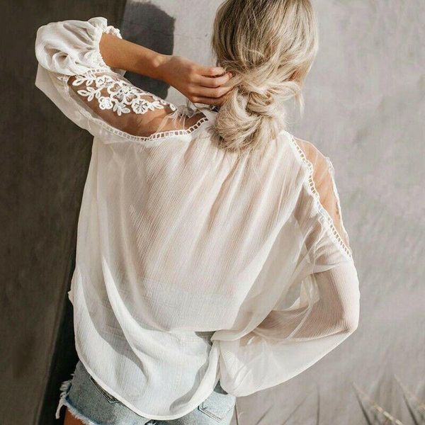 vogue women blouses boho mesh lace hook flower lantern sleeve shirts loose white black chiffon patchwork blouse womens daily
vogue women blouses boho mesh lace hook flower lantern sleeve shirts loose white black chiffon patchwork blouse womens daily