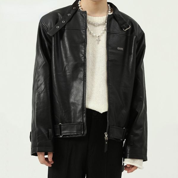 men's clothes korean trend simple pu leather jacket 2021 new black jacket stand collar short jacket
men's clothes korean trend simple pu leather jacket 2021 new black jacket stand collar short jacket