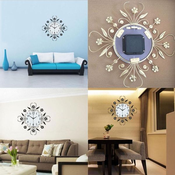 european style luxury metal diamonds flower silent 3d pointer living clock display for office wall house room e5b0 clocks
european style luxury metal diamonds flower silent 3d pointer living clock display for office wall house room e5b0 clocks