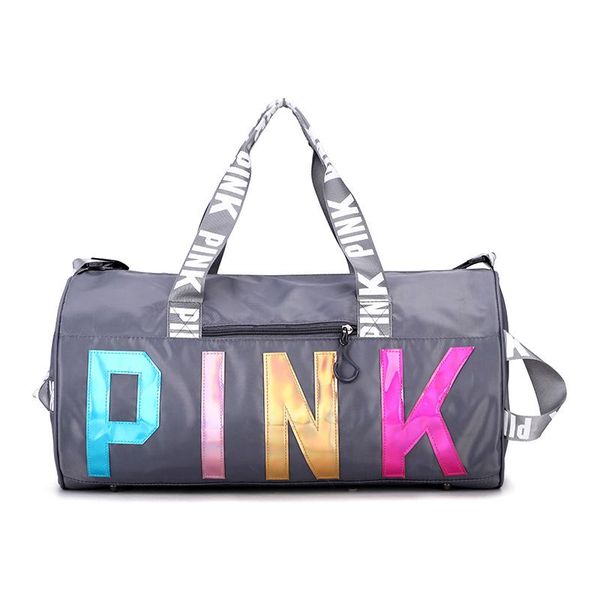 pink travel bag sports waterproof fitness laser sequin portable shoulder large capacity versatile duffel bags
pink travel bag sports waterproof fitness laser sequin portable shoulder large capacity versatile duffel bags