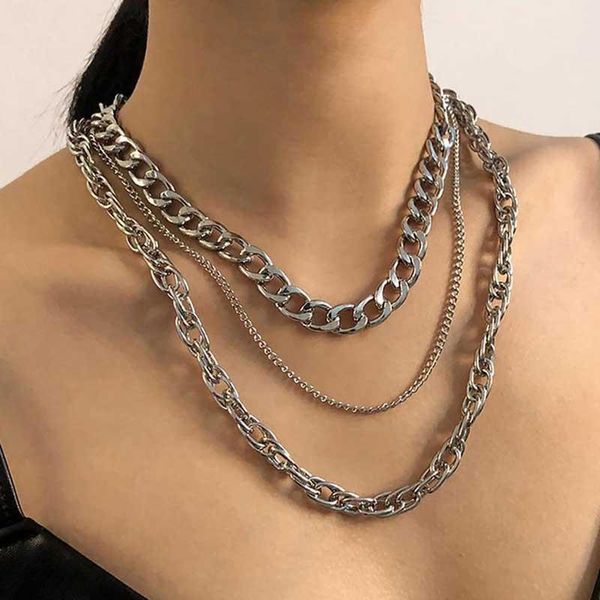 chains hollow women necklaces multilayer necklace woman hip hop fashion exaggerated chain punk silver color zinc alloy european collier
chains hollow women necklaces multilayer necklace woman hip hop fashion exaggerated chain punk silver color zinc alloy european collier
