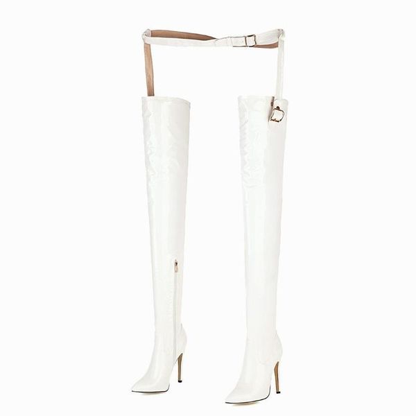 boots wind autumn and winter fashion red patent leather nightclub white over knee large women's pants elastic, Black
boots wind autumn and winter fashion red patent leather nightclub white over knee large women's pants elastic, Black