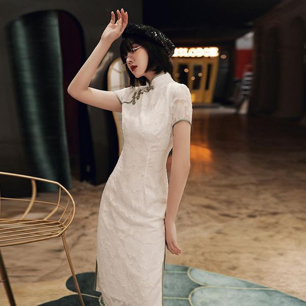 chinese qipao classic women satin cheongsam oriental bride wedding dresses 2021 evening party gown b445 ethnic clothing, Red
chinese qipao classic women satin cheongsam oriental bride wedding dresses 2021 evening party gown b445 ethnic clothing, Red