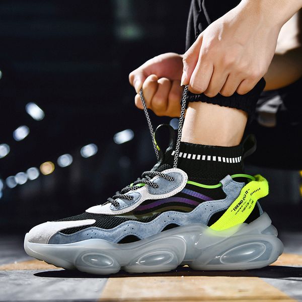 464748 yards spring new mens shoes youth cool reflective popcorn trendy breathable mens sports leisure shoes, Black;white
464748 yards spring new mens shoes youth cool reflective popcorn trendy breathable mens sports leisure shoes, Black;white