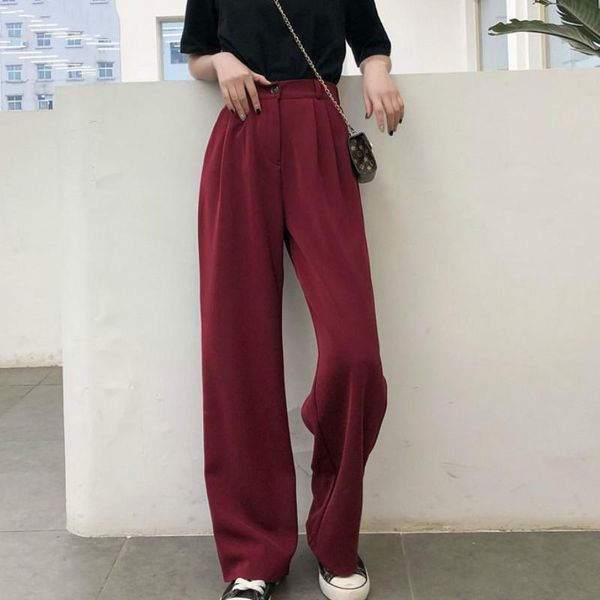 women's pants & capris women solid wide leg trousers loose korean style all-match simple chic ulzzang long high waist leisure casual fl, Black;white
women's pants & capris women solid wide leg trousers loose korean style all-match simple chic ulzzang long high waist leisure casual fl, Black;white