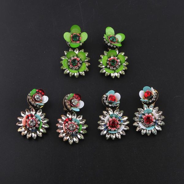 stud vintage shourouk crystal flower earring design gifts cute women 119, Golden;silver
stud vintage shourouk crystal flower earring design gifts cute women 119, Golden;silver