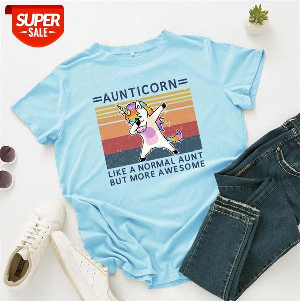 spot cross-border european and american women's creative unicorn loose round neck short-sleeved cotton t-shirt women #dv9e, White
spot cross-border european and american women's creative unicorn loose round neck short-sleeved cotton t-shirt women #dv9e, White