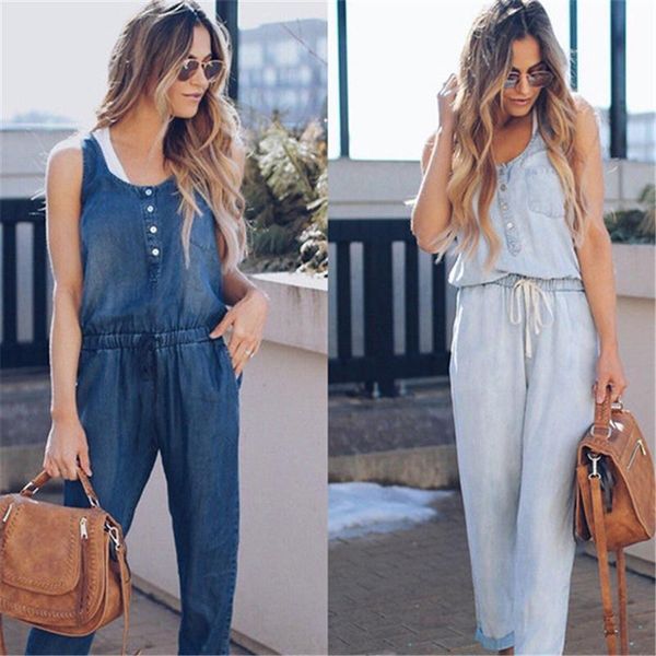 women's jumpsuits & rompers fashion women wide strap legs jumpsuit cowboy romper sleeveless denim pants clubwear casual onesies, Black;white
women's jumpsuits & rompers fashion women wide strap legs jumpsuit cowboy romper sleeveless denim pants clubwear casual onesies, Black;white