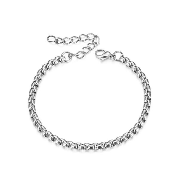 link, chain 4/6.5mm men bracelet stainless steel box link for women punk wrist jewelry braslet 2021 drop, Black
link, chain 4/6.5mm men bracelet stainless steel box link for women punk wrist jewelry braslet 2021 drop, Black