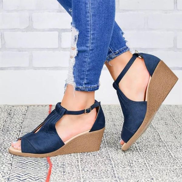 sandals women's vintage wedge shoes woman buckle strap straw thick bottom flats platform flock female summer, Black
sandals women's vintage wedge shoes woman buckle strap straw thick bottom flats platform flock female summer, Black