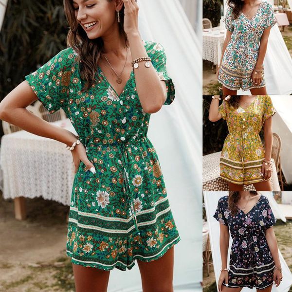 floral printed women's casual summer playsuits mini short sleeve v-neck beach rompers sashes outfits jumpsuits &, Black;white
floral printed women's casual summer playsuits mini short sleeve v-neck beach rompers sashes outfits jumpsuits &, Black;white