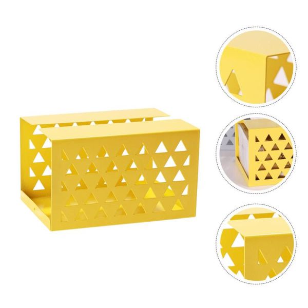 tissue boxes & napkins 1pc household box creative napkin bathroom storage case (yellow)