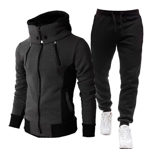 autumn winter tracksuit men suits casual high callor hoodie + pant sportswear male warm zipper sweatshirts /jacket two piece set 211106, Gray
autumn winter tracksuit men suits casual high callor hoodie + pant sportswear male warm zipper sweatshirts /jacket two piece set 211106, Gray
