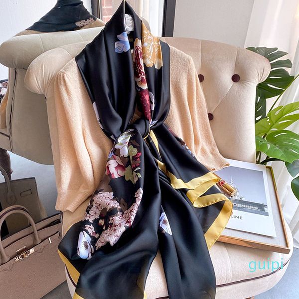 ladies spring and summer printed plain weave fashion floral imitation silk beach towel big shawl, Blue;gray
ladies spring and summer printed plain weave fashion floral imitation silk beach towel big shawl, Blue;gray