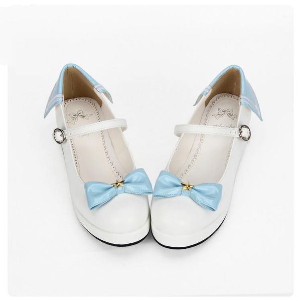 dress shoes princess sweet lolita autumn and winter navy shoe slope heel butterfly knot adornment student cartoon pu8487, Black
dress shoes princess sweet lolita autumn and winter navy shoe slope heel butterfly knot adornment student cartoon pu8487, Black