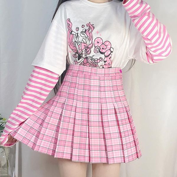 harajuku sweet plaid summer women skirts cute soft high waist mini kawaii pink pleated girl, Black
harajuku sweet plaid summer women skirts cute soft high waist mini kawaii pink pleated girl, Black