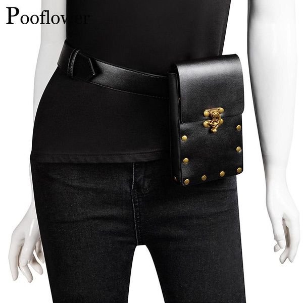 pooflower 2021 punk retro belt bag women and men moto pu leather rivet waist gothic mini pack pouch for phone coin zh072 bags
pooflower 2021 punk retro belt bag women and men moto pu leather rivet waist gothic mini pack pouch for phone coin zh072 bags