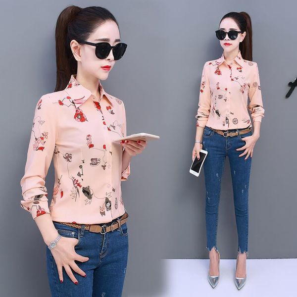 women's blouses & shirts 2021 arrived fashion women blouse long sleeved printed stand collar slim fit office lady blusa, White
women's blouses & shirts 2021 arrived fashion women blouse long sleeved printed stand collar slim fit office lady blusa, White