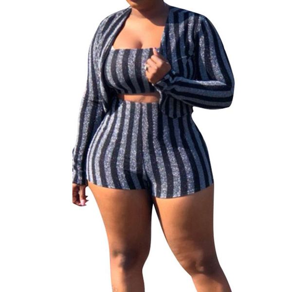 women's two piece pants striped woman three pieces outfits basic jacket coats + bra shorts sets autumn winter sparkly party 3pcs set ma, White
women's two piece pants striped woman three pieces outfits basic jacket coats + bra shorts sets autumn winter sparkly party 3pcs set ma, White