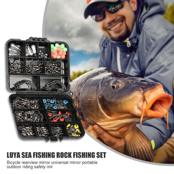 170pcs/set fishing tackle storage holder box crank hooks luminous beads swivels snaps lure products accessories
170pcs/set fishing tackle storage holder box crank hooks luminous beads swivels snaps lure products accessories