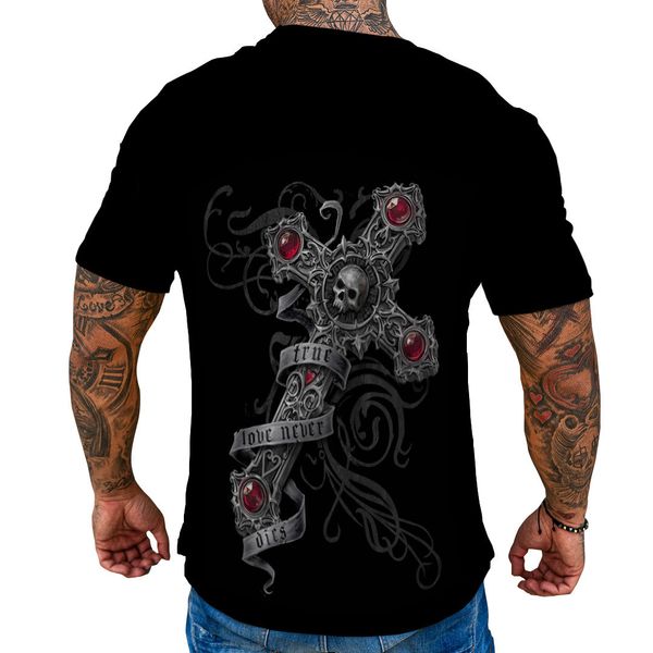 crosin 2020 new skull cross 3d printing trend casual loose men's and women's short sleeve t-shirt, White
crosin 2020 new skull cross 3d printing trend casual loose men's and women's short sleeve t-shirt, White