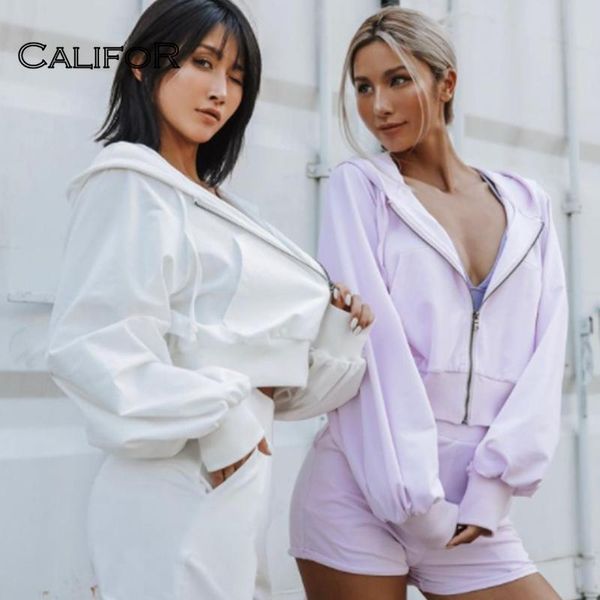 women's tracksuits califor sports long sleeves zipper shorts 2 piece set spring casual fashion white hoodie elastic waist gym suit wome, Gray
women's tracksuits califor sports long sleeves zipper shorts 2 piece set spring casual fashion white hoodie elastic waist gym suit wome, Gray