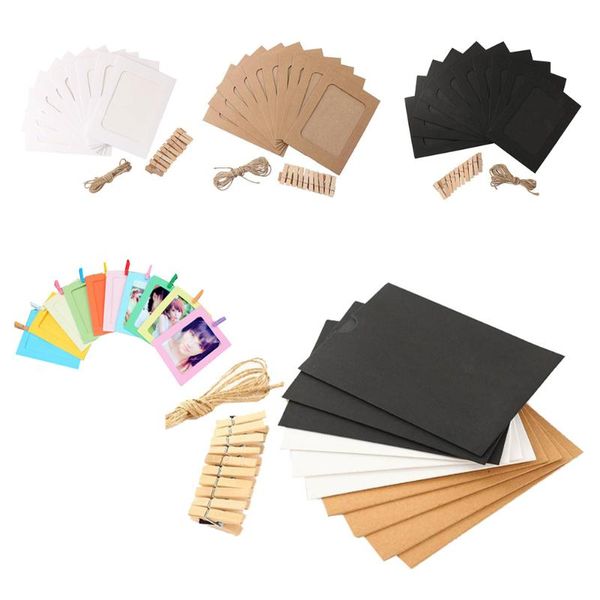 frames 10 pcs / set paper po diy wall picture hanging frame rope clip home decor 3inch black
frames 10 pcs / set paper po diy wall picture hanging frame rope clip home decor 3inch black