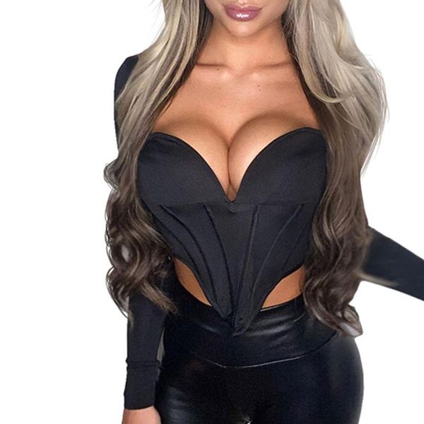 women's t-shirt dewadbow crop v neck long sleeve black hem corsets bustier spring skinny fit slim t-shirts pullover tees y2k, White
women's t-shirt dewadbow crop v neck long sleeve black hem corsets bustier spring skinny fit slim t-shirts pullover tees y2k, White