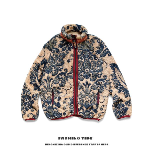 21aw kapital hirata hehong jacket autumn winter fleece casual zipper warm tang caosho, Black;brown
21aw kapital hirata hehong jacket autumn winter fleece casual zipper warm tang caosho, Black;brown