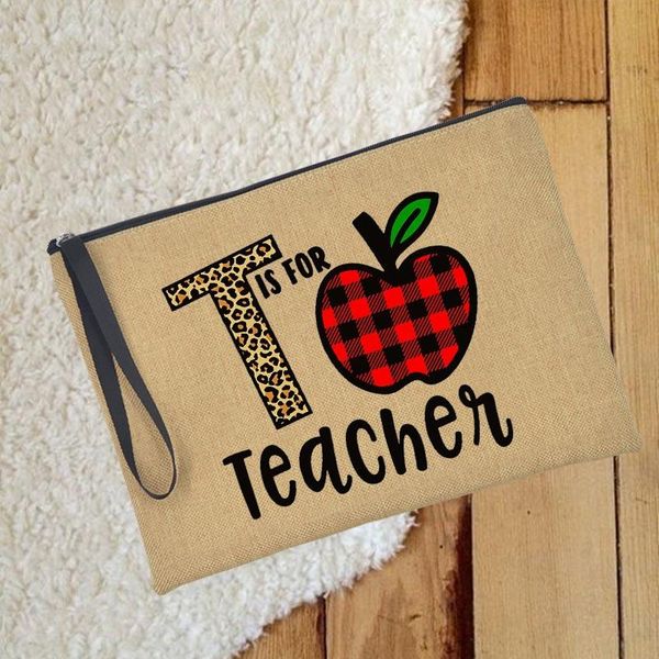 cosmetic bags & cases t is for teacher print makeup bag travel female toiletries storage ladies beauty organizer shopping tote gift
cosmetic bags & cases t is for teacher print makeup bag travel female toiletries storage ladies beauty organizer shopping tote gift