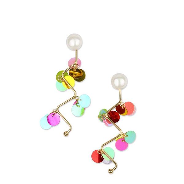 dangle & chandelier 2021 bohemian colorful sequins pearl wave gold earrings for women europe and america minority statement earring, Silver
dangle & chandelier 2021 bohemian colorful sequins pearl wave gold earrings for women europe and america minority statement earring, Silver